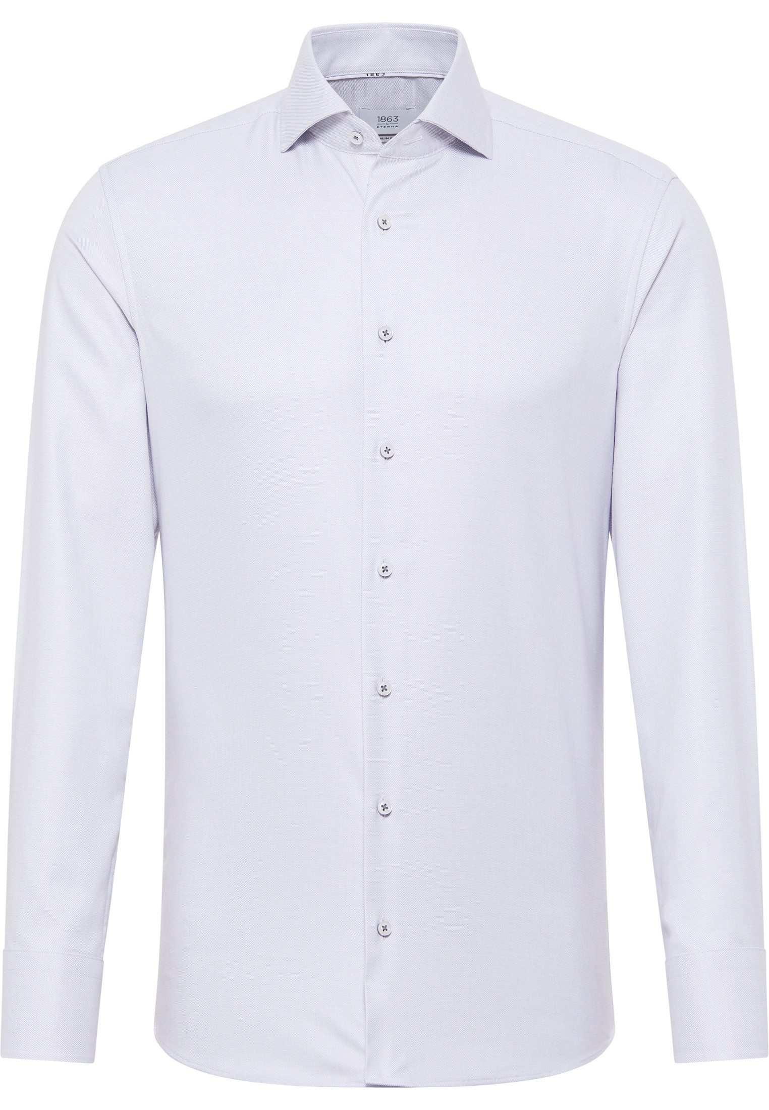 Eterna Langarmhemd - Slim Fit - Hai-Kragen -ohne Brusttasch