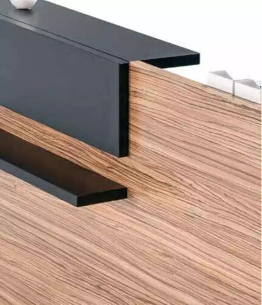 JVmoebel Holz Braun Rezeption in Made Möbel nur Empfangstisch Empfangstheke), 1x Europa Büro (1-St., Empfangstheke Stilvoll Moderner