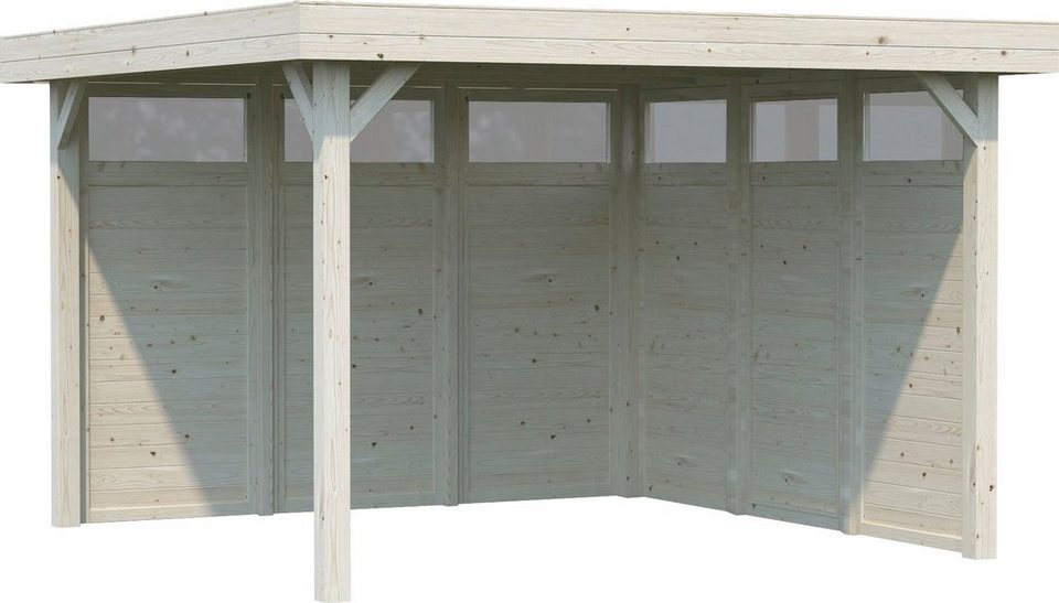 Palmako Holzpavillon »Lucy«, BxT: 389×389 cm, naturbelassen