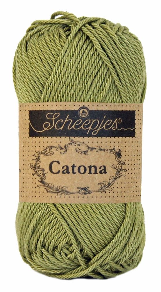 Scheepjes 10 x Scheepjes Catona 395 Willow Häkelwolle, 250 m, Strickgarn,Baumwollgarn,Häkeln,Amigurumi