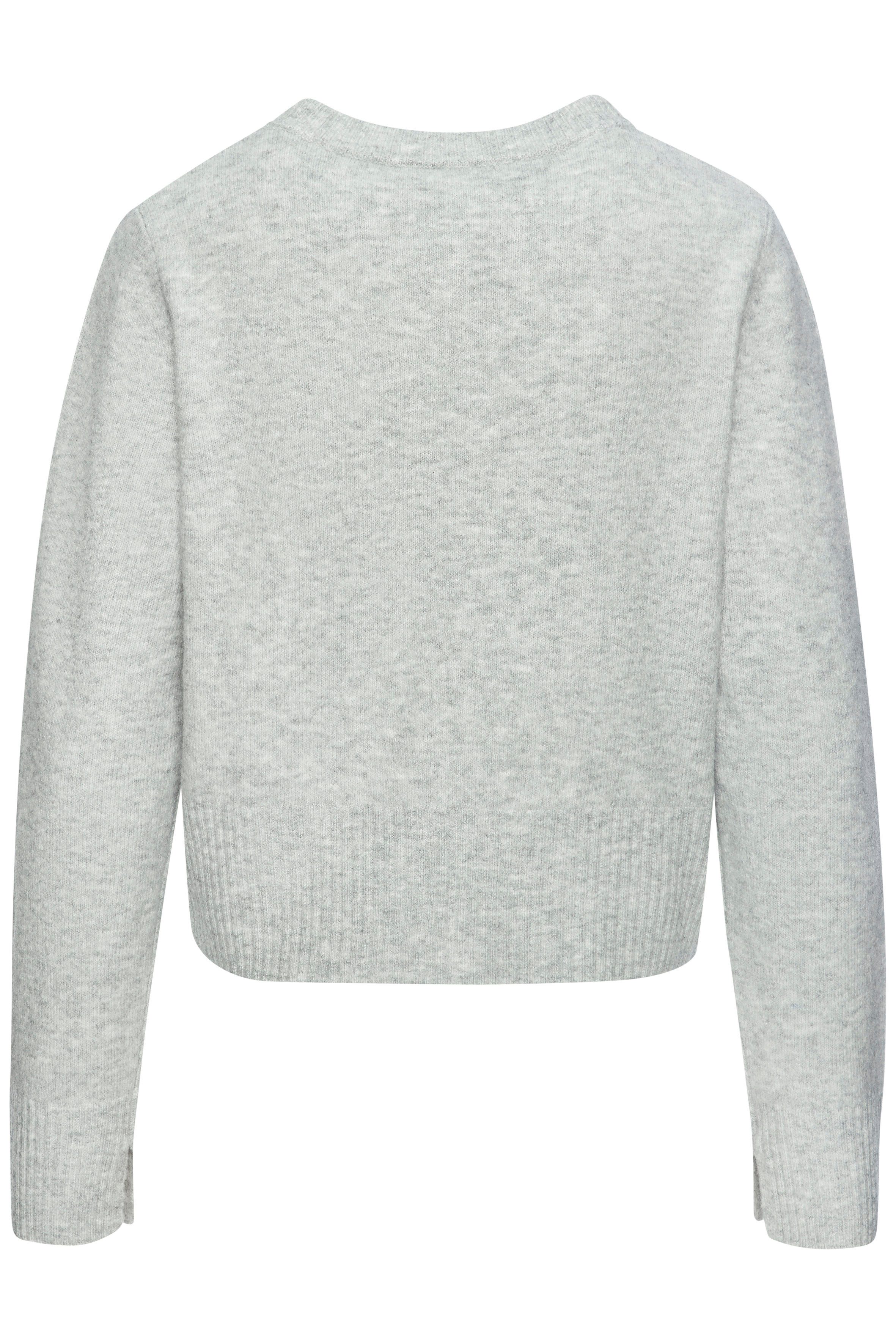 LASCANA Strickjacke in leicht verkürzter Form mit breitem Rippstrickbündchen aus kuschelweichem Strick, Cardigan mit langen Ärmeln, Basic – Bild 4 von 5