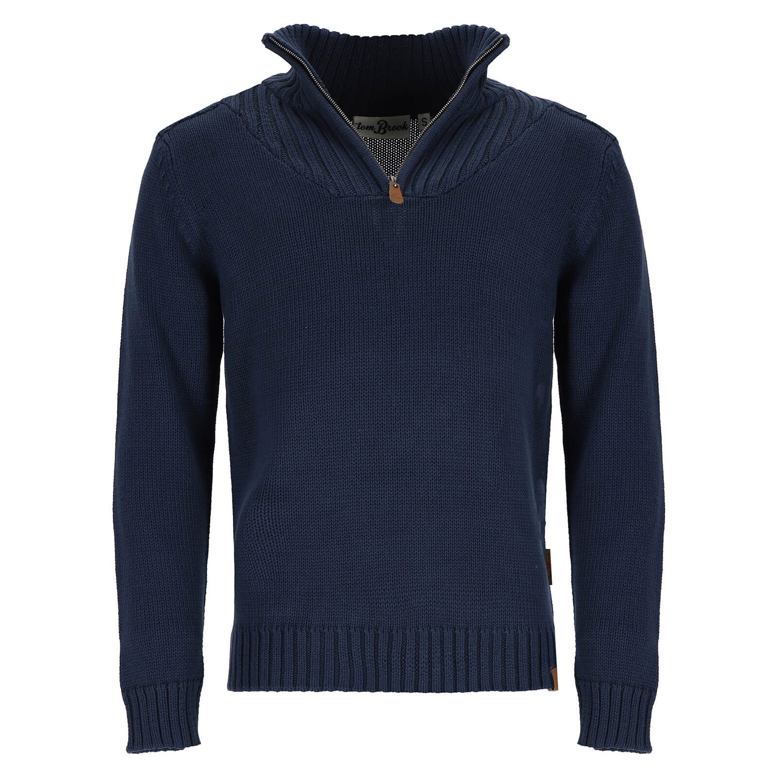 Troyer Herren Strick-Troyer Unifarben - Troyer-Pullover Strickpullover