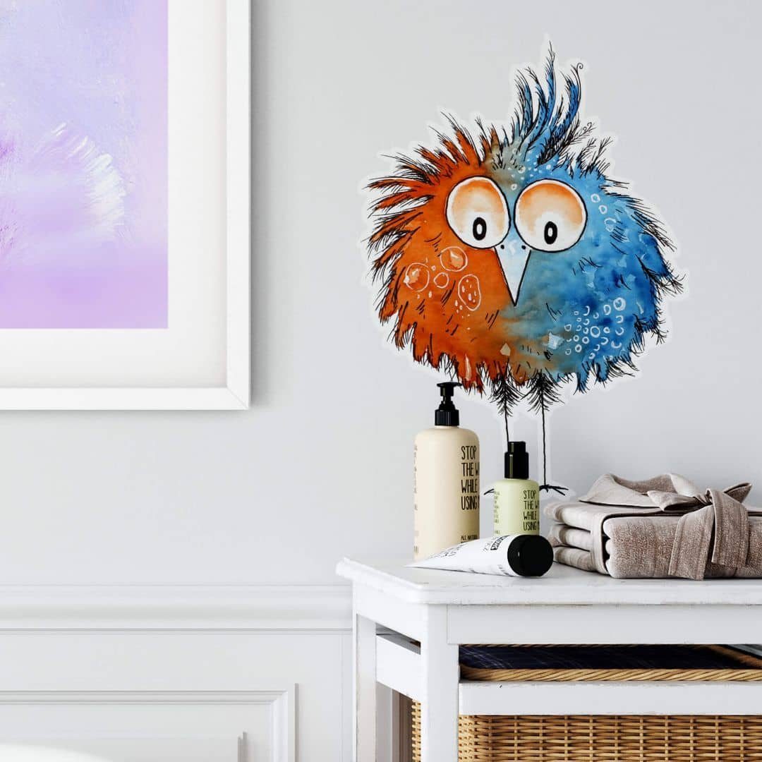 K&L Wall Art Wandtattoo Wandtattoo Hagenmeyer Wohnzimmer Küken Schräger Vog günstig online kaufen