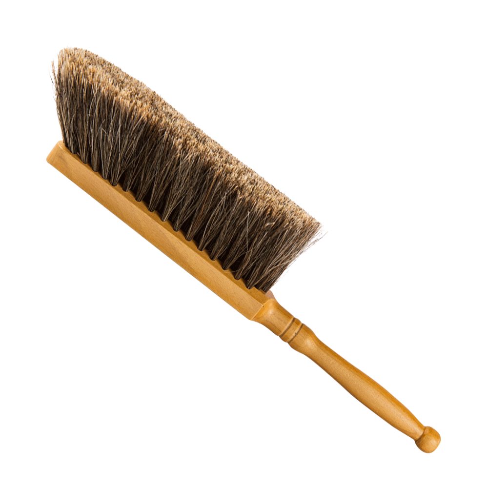 Holz-Leute Kehrgarnitur Handfeger Rosshaar Handeinzug, Fliesen, Laminat, PArkett, Steinboden, Handbesen, Kehrbesen, Rosshaar 30 x 4 x 8 cm (L x B x H)