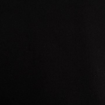 SCHÖNER LEBEN. Stoff Tischdeckenstoff bbwaschbar besch. Baumwolle Enduit uni schwarz 1,45m, abwaschbar