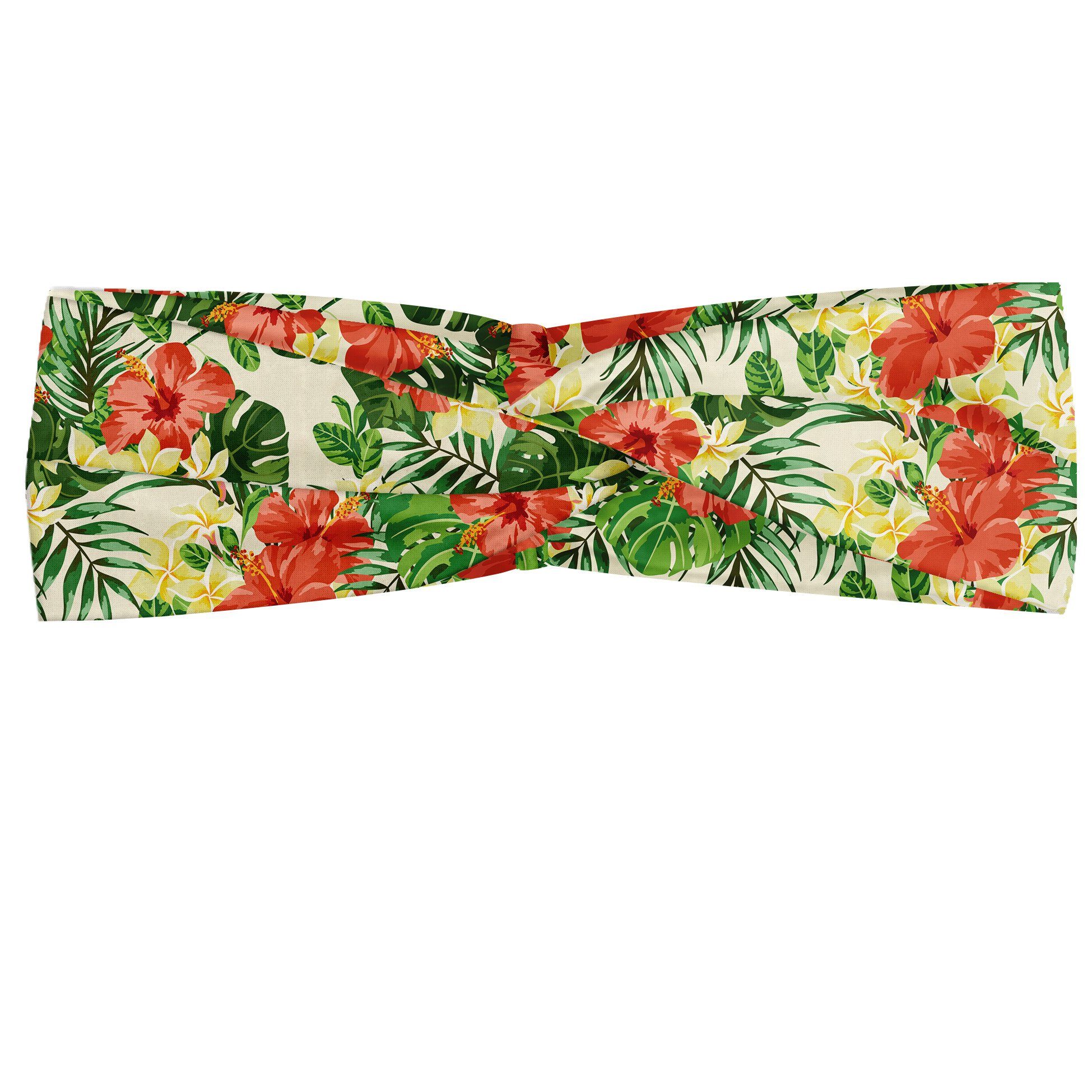 Abakuhaus Stirnband Elastisch und Angenehme alltags accessories Tropisch Exotische Blumen-Muster