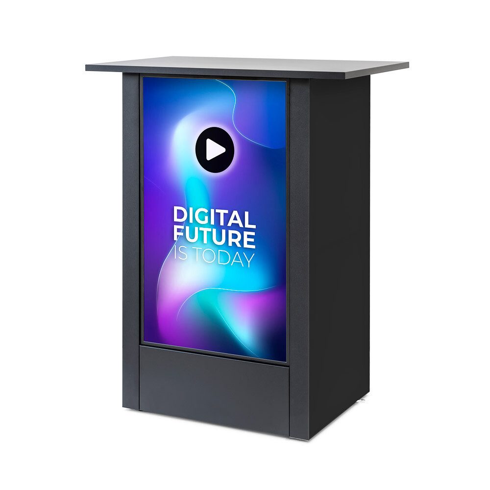 Showdown Displays Einzelrahmen Showdown Displays Digital Counter Futuro Vertikal mit Samsung-Bildschi, (1 St)