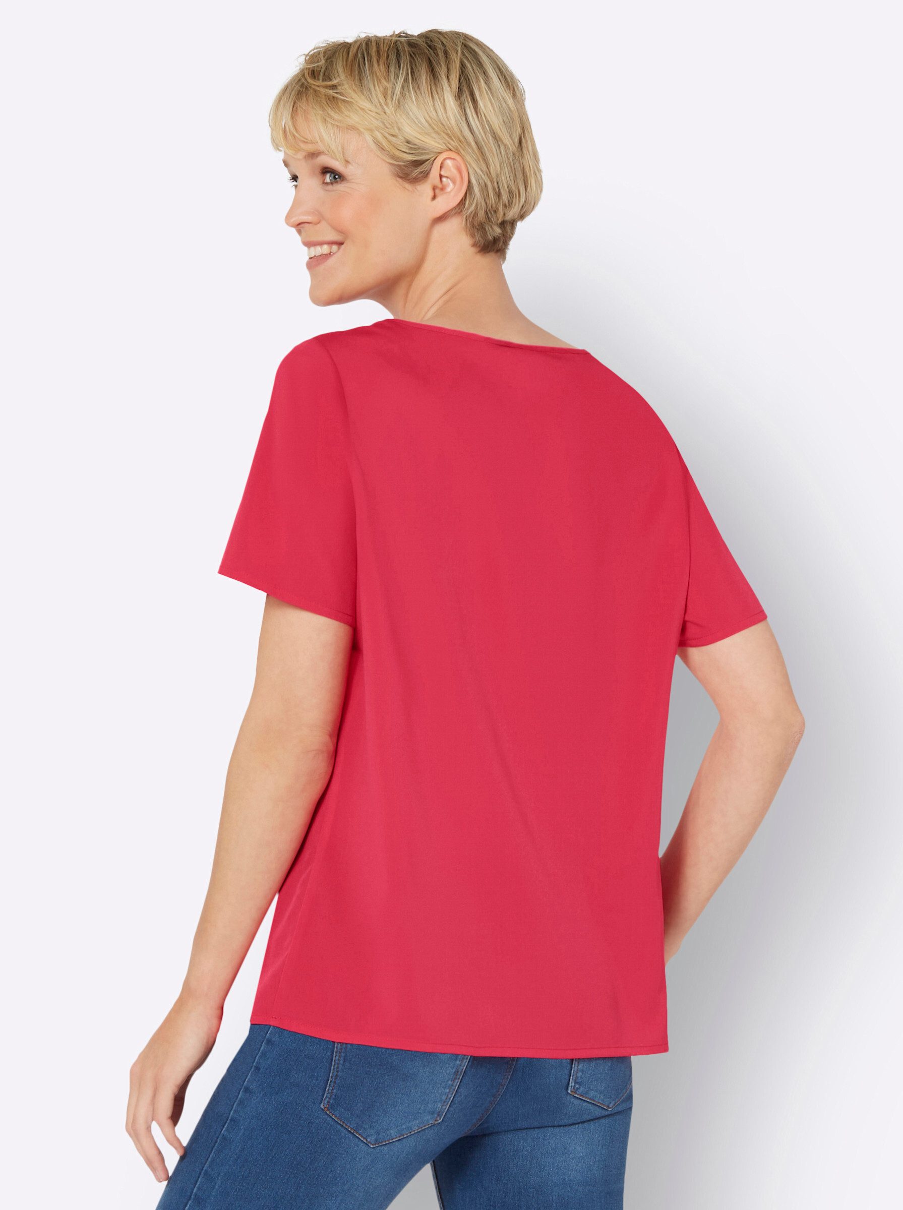 Sieh an! Klassische Bluse Schlupfbluse günstig online kaufen