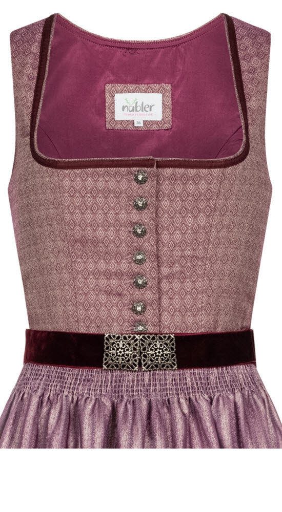 Nübler Dirndl Dirndl lang Edda in Beere von Nübler
