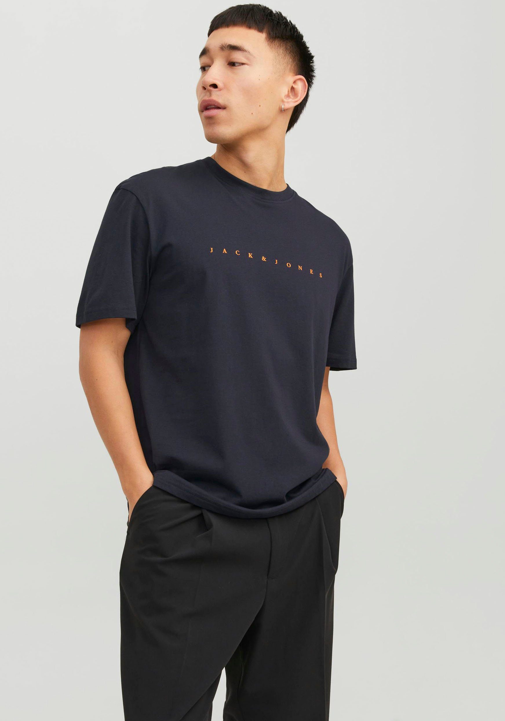 Jack & Jones Rundhalsshirt JJESTAR JJ TEE SS NOOS Dark Navy