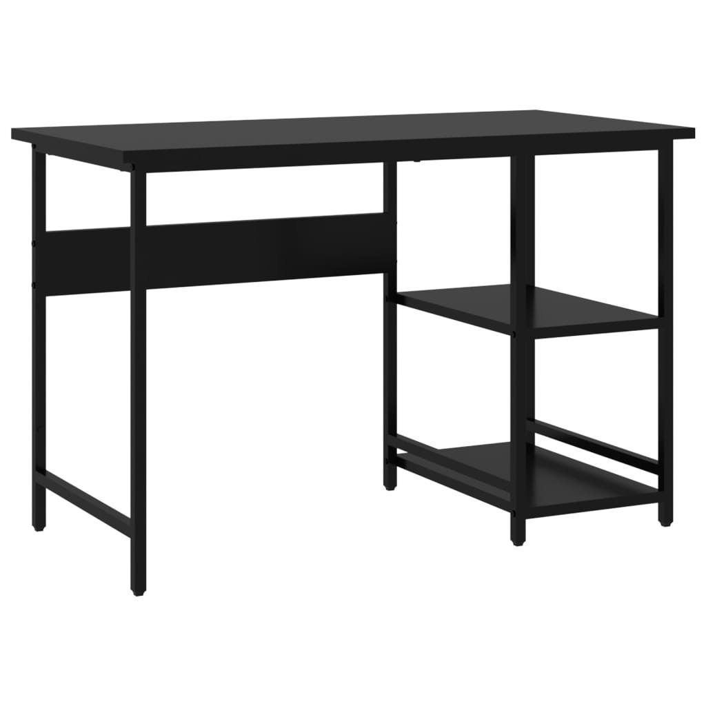 Schreibtisch Computertisch Schwarz 105x55x72 cm MDF und Metall