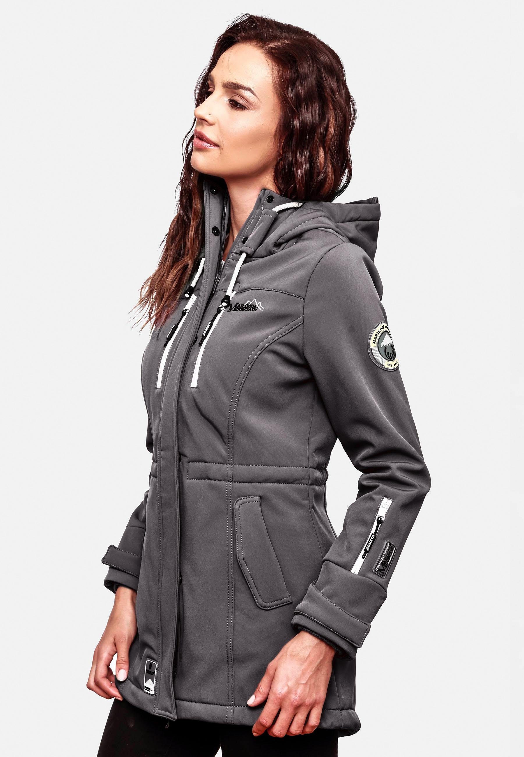Marikoo Funktionsmantel Zimtzicke Softshell Parka mit Kapuze