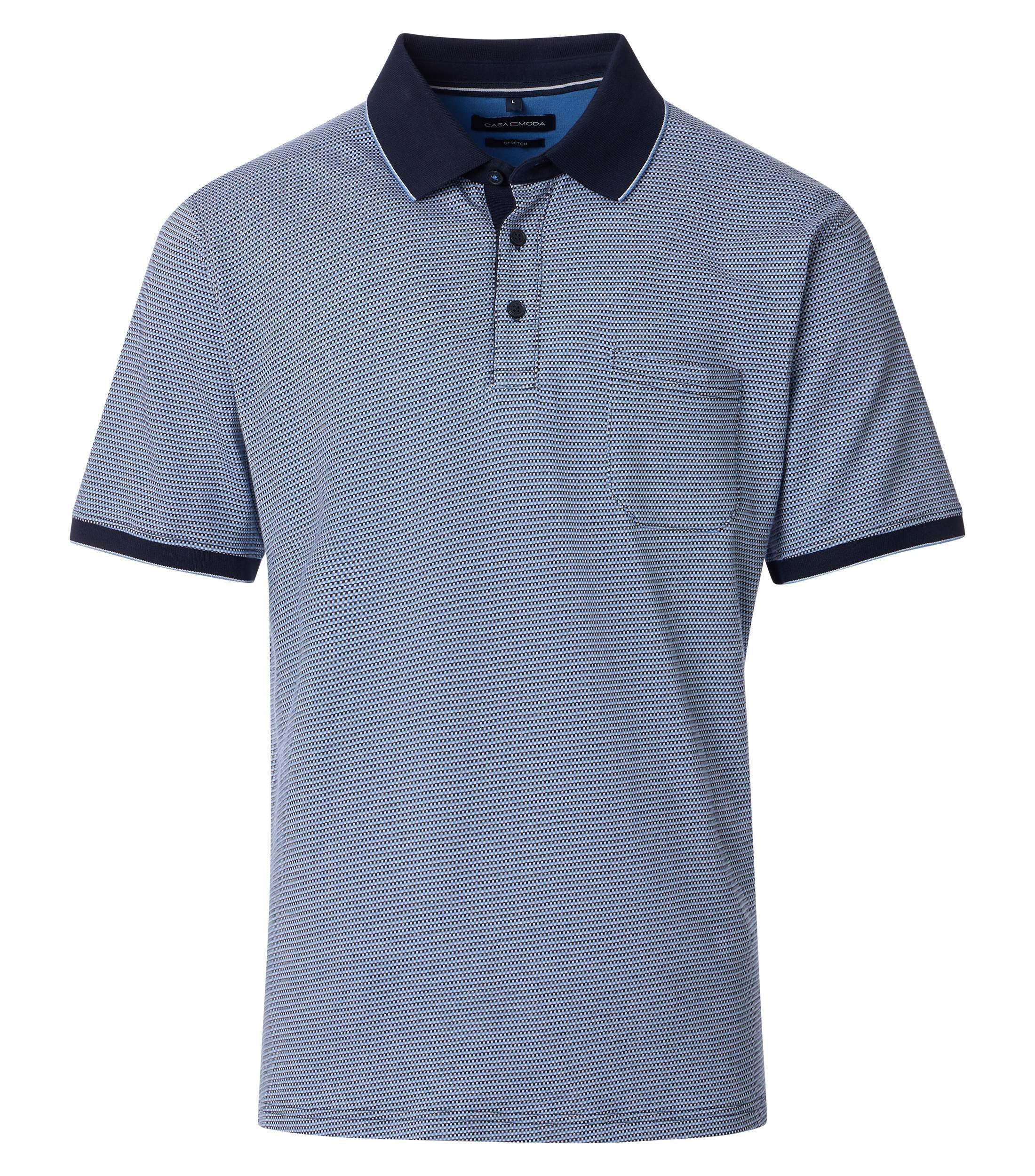 CASAMODA Poloshirt CASAMODA Polo-Shirt gemustert günstig online kaufen