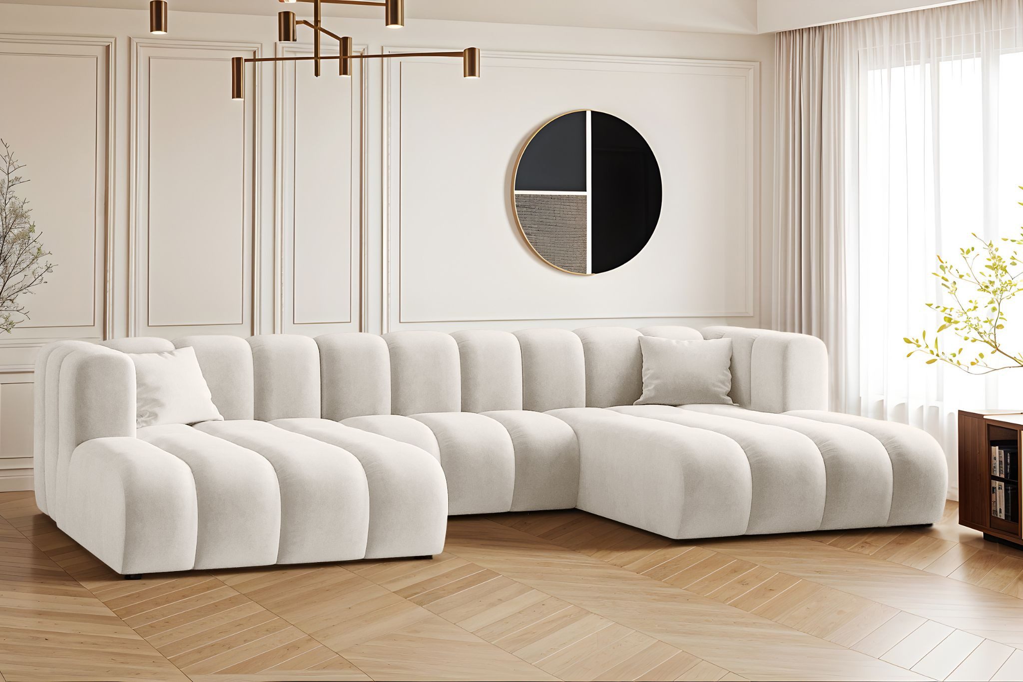 Kaiser Möbel Ecksofa U-from, Sofa Grand modular stoff Salvador und Haga, Zw günstig online kaufen