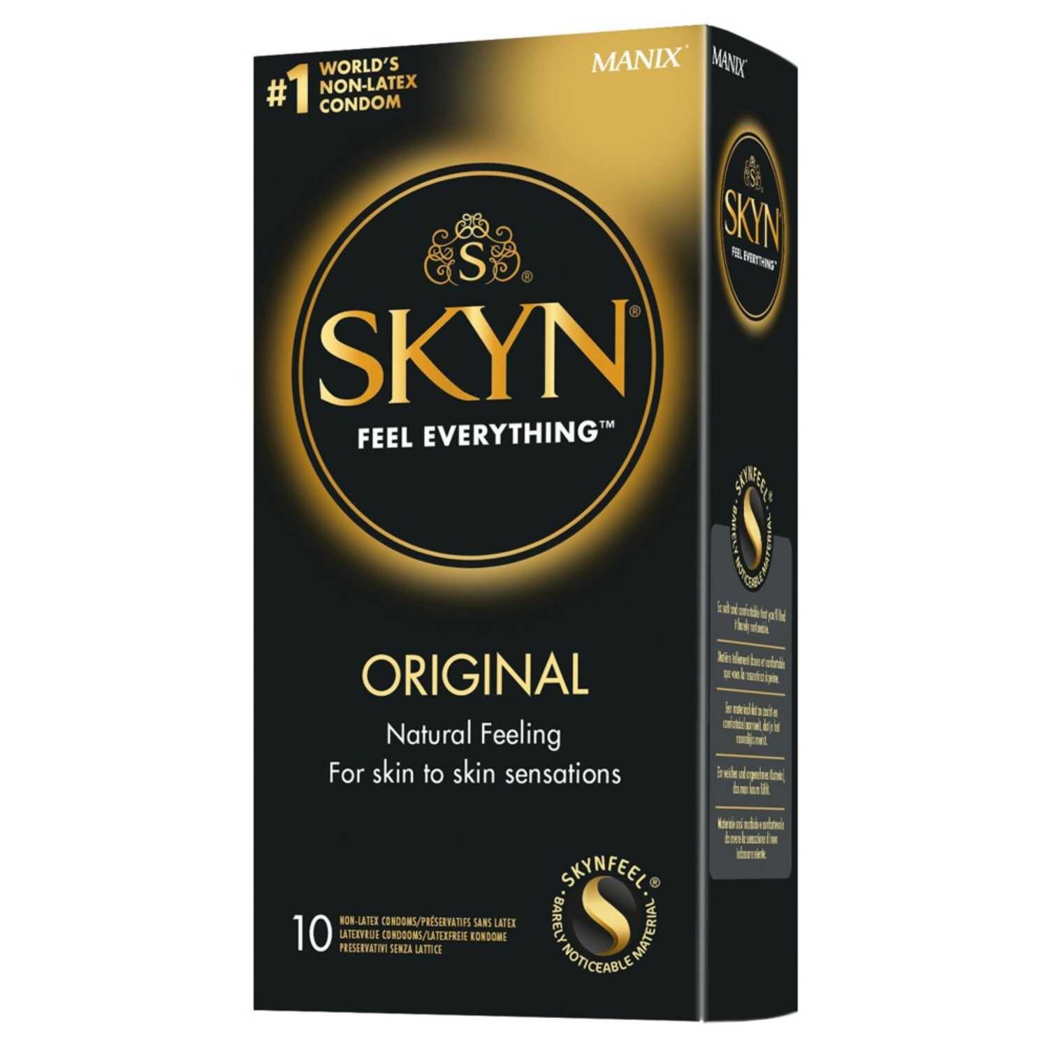 Manix Einhand-Kondome Skyn Original - 10 Kondome latexfrei, 10 St., latexfrei