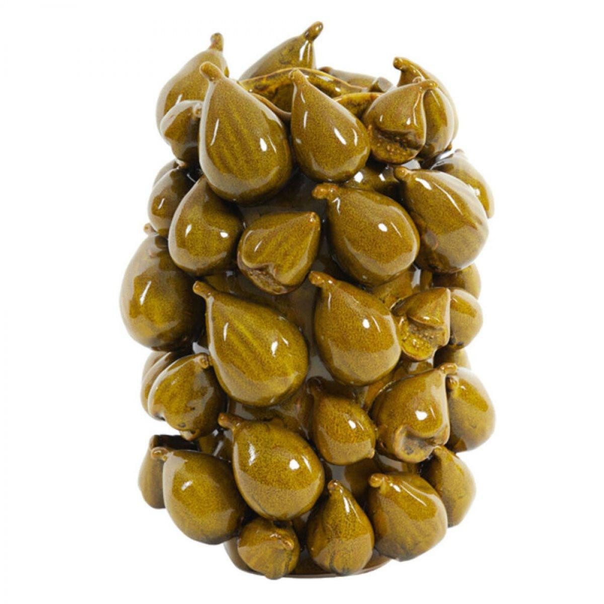 Light & Living Dekovase Vase Feigen Natalia Gelb Braun (32,5cm)