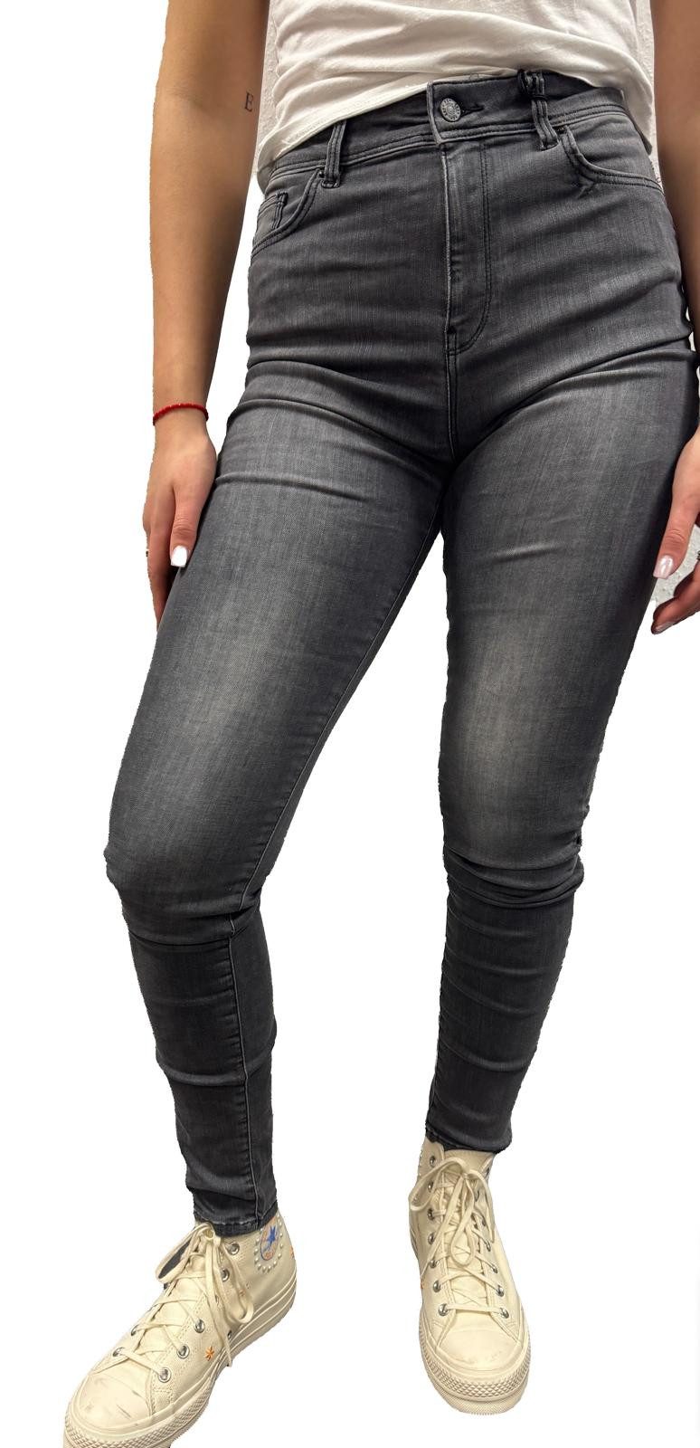 Mexx 5-Pocket-Jeans Damen Skinny-fit-Jeans -Stretch Grau günstig online kaufen