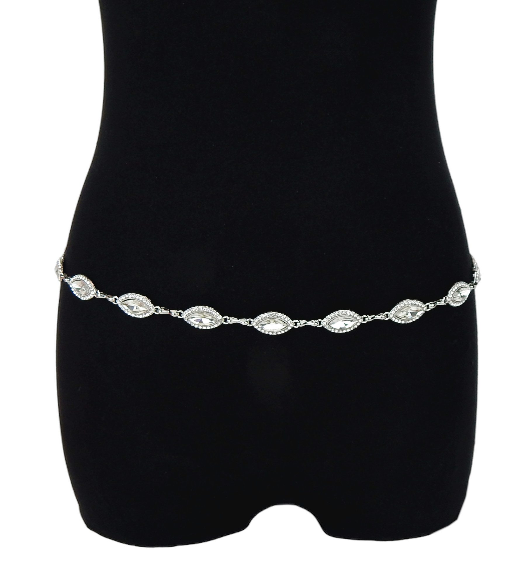 Ella Jonte Kettengürtel silber oder gold Strass verstellbarer Taillengürtel günstig online kaufen