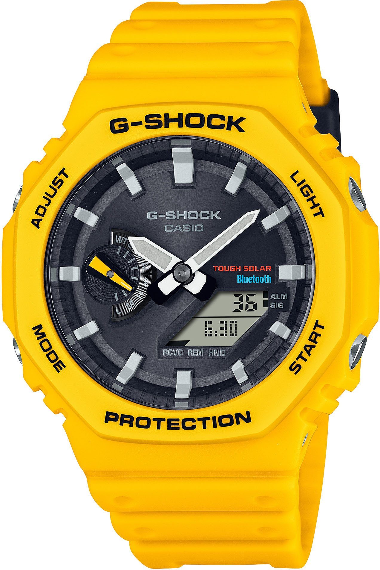 CASIO G-SHOCK GA-B2100-1A1ER Smartwatch, Solaruhr, Armanduhr, Herrenuhr, Bluetooth, bis 20 bar wasserdicht