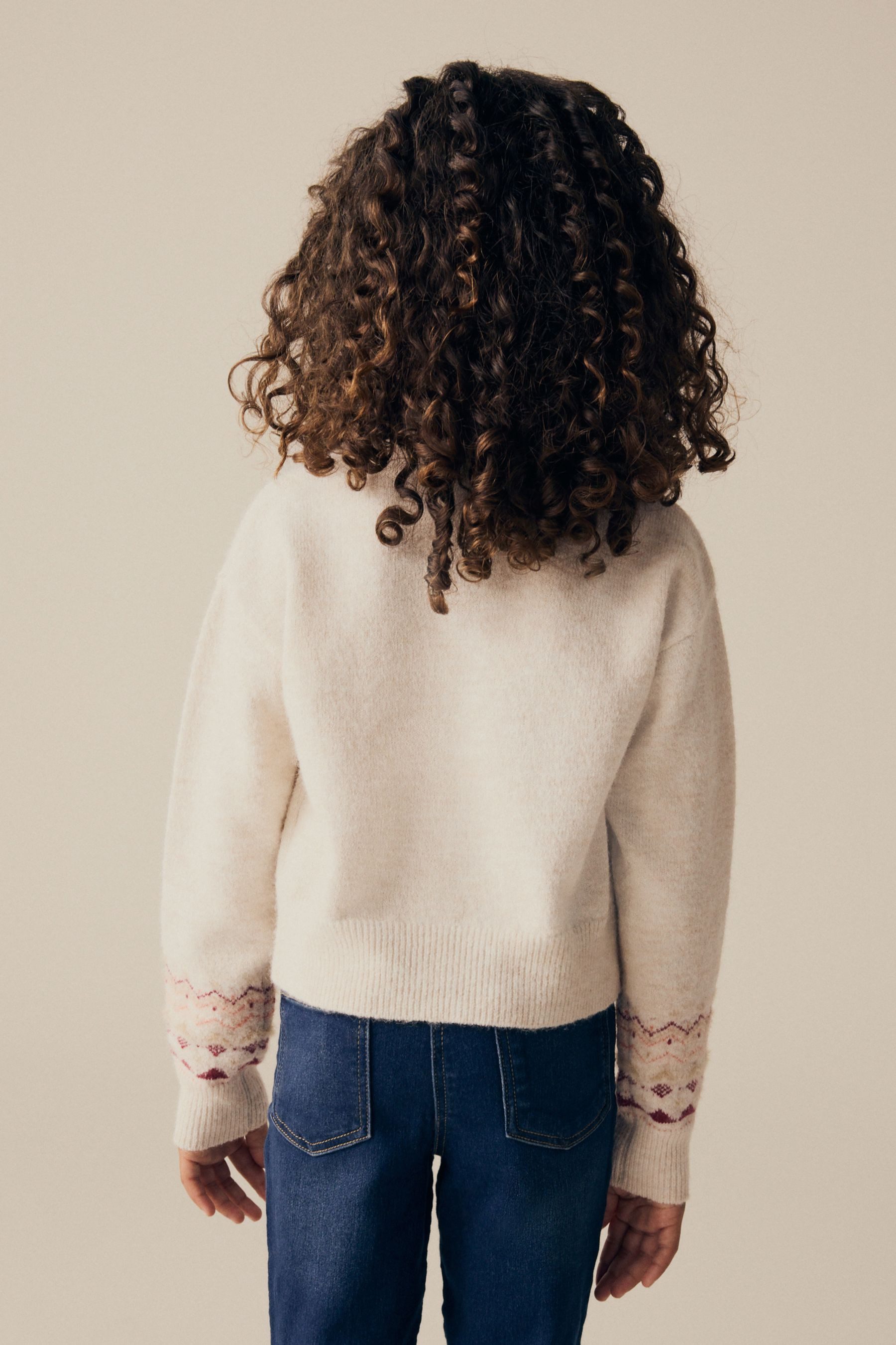 Next Stehkragenpullover Pullover mit Bärmotiv (1-tlg)