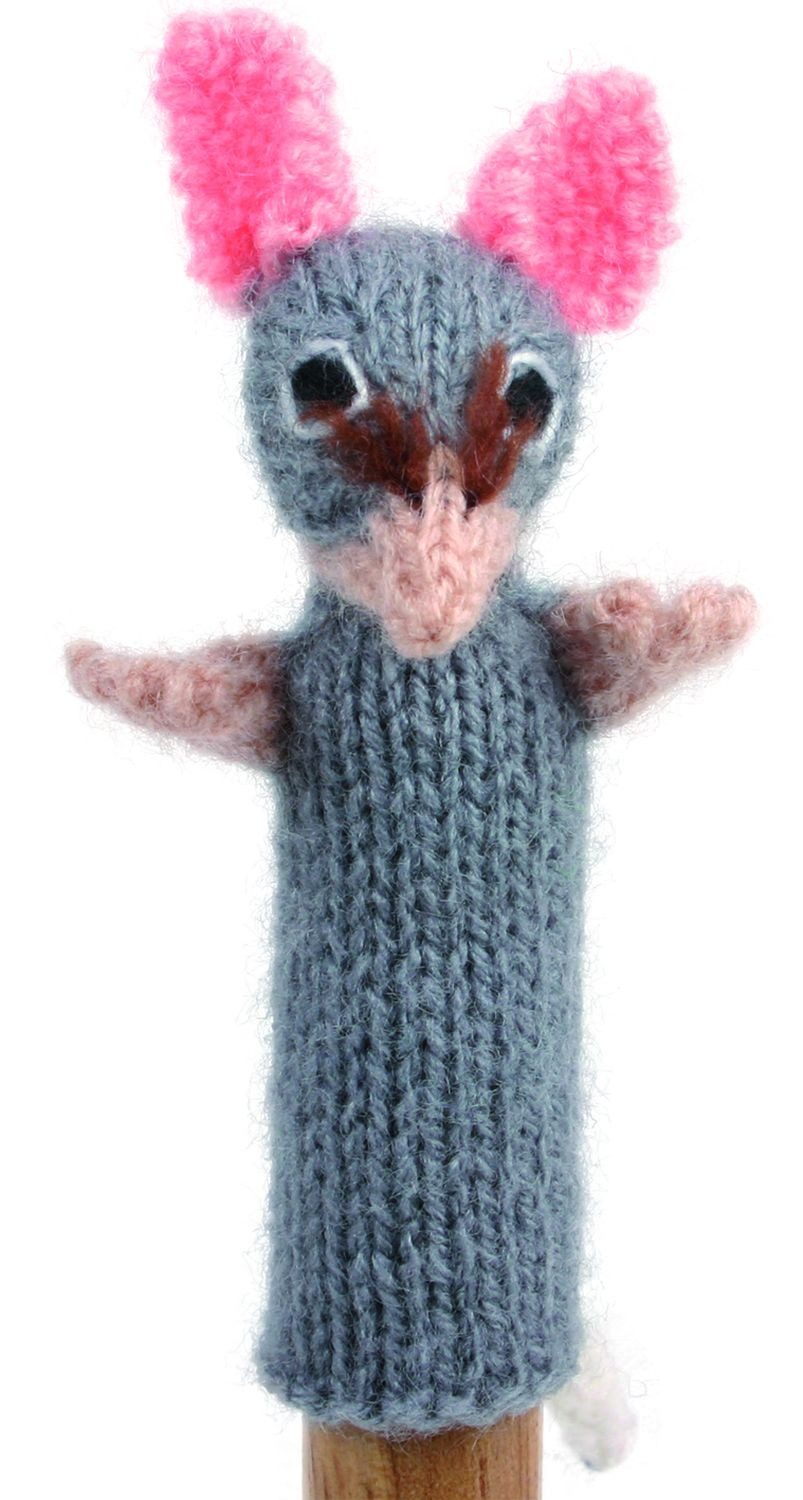 El Puente Fingerpuppe Gestrickte Fingerpuppe "Maus", Handmade, Handmade
