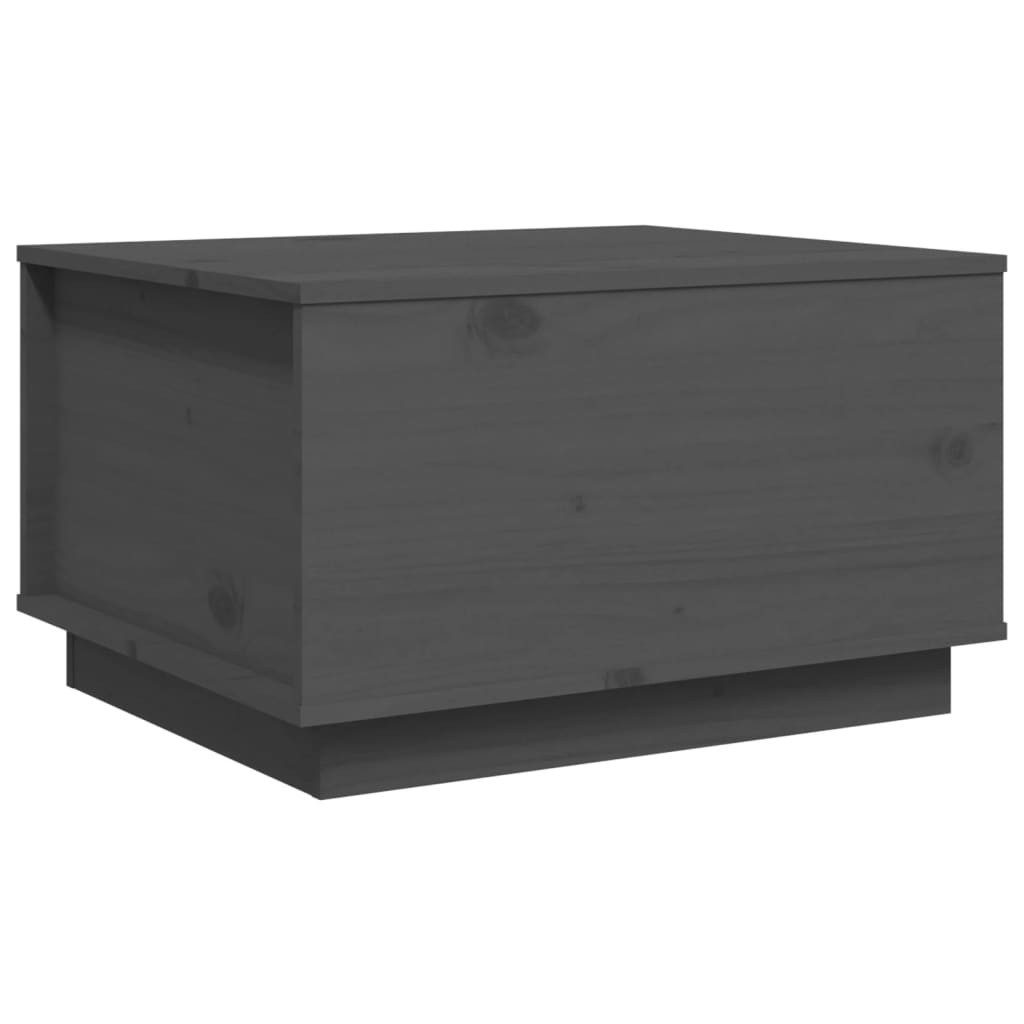 Couchtisch Couchtisch Grau 60x50x35 cm Massivholz Kiefer