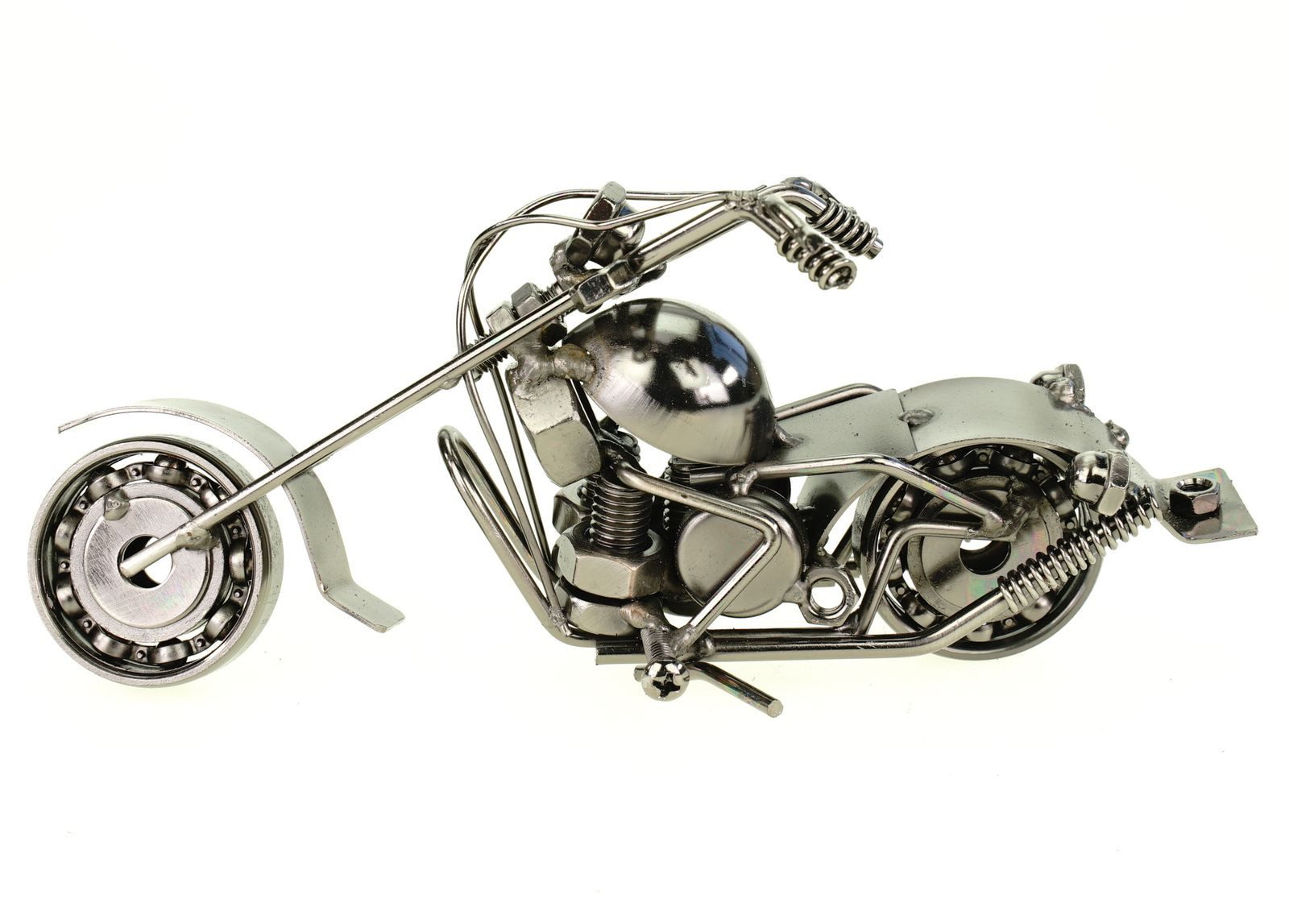 Kremers Schatzkiste Spardose Deko Bike Motorrad aus Metall 15cm Deko Geldgeschenk Bike Shopper