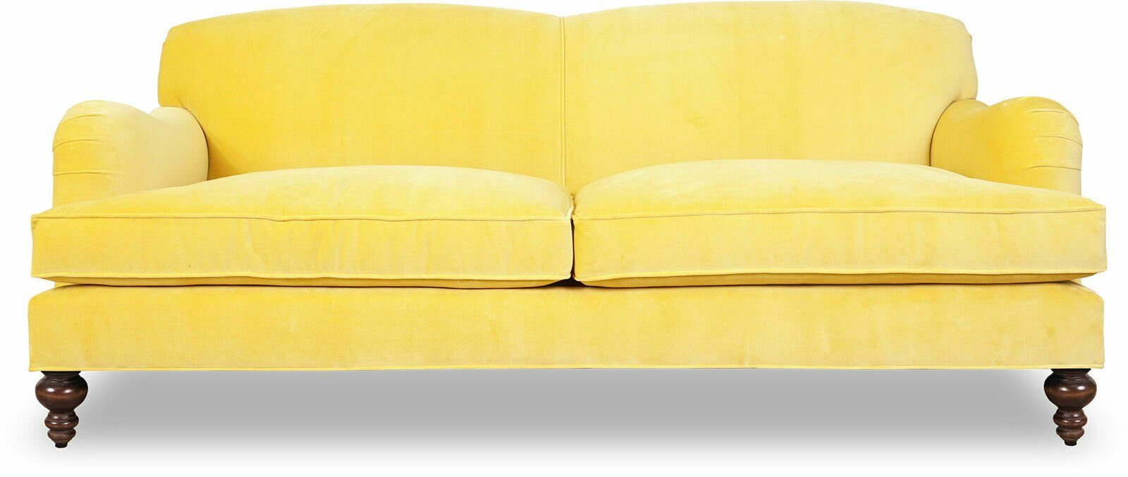 JVmoebel 3-Sitzer Sofa 3 Sitzer Designer Couchen Couch Gelb Textil Stoff Polster Neu, Made in Europe