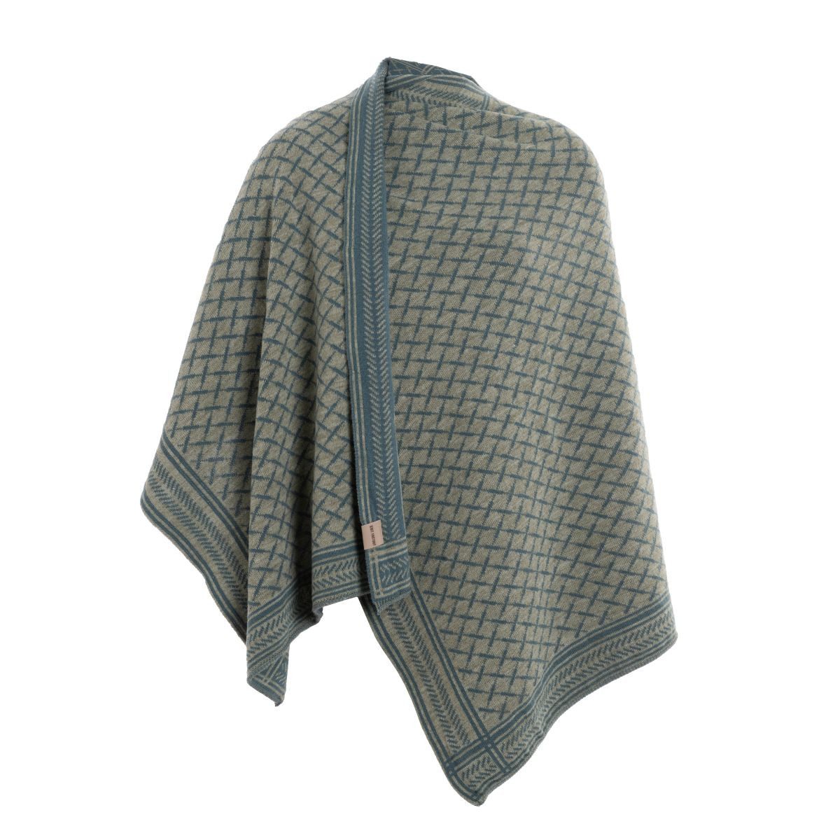 Knit Factory Poncho Dusk Poncho Cape Laurel/Urban Green (1-St) Strick Poncho für Frauen