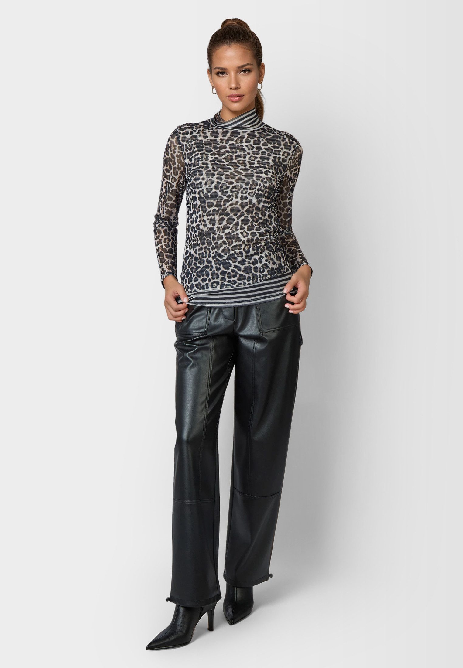 MARC AUREL Langarmshirt mit Printmix günstig online kaufen