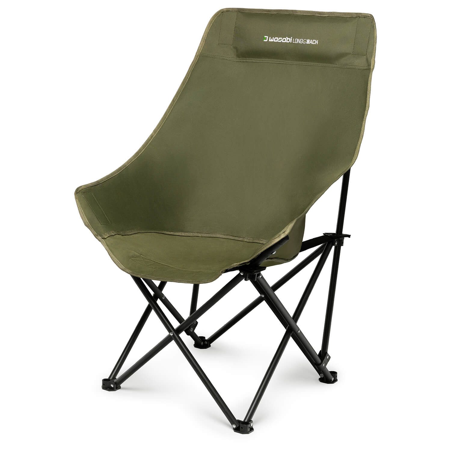 Delphin.sk Campingstuhl Delphin Wasabi Klappstuhl Hohe Rücken Angelstuhl faltbar