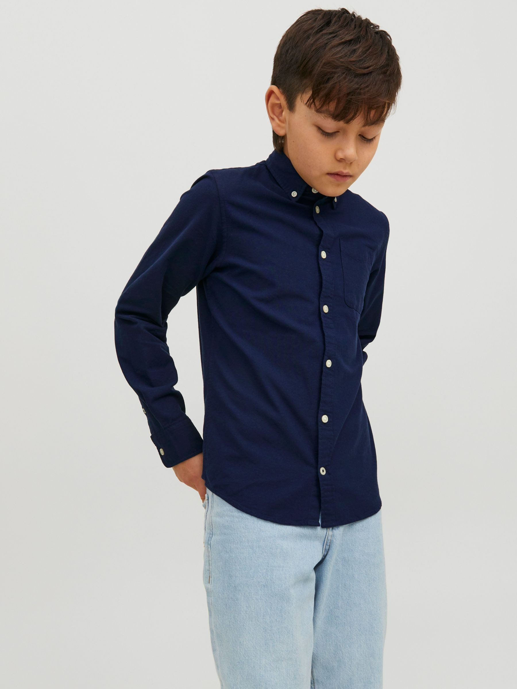 Jack & Jones Junior Langarmhemd JJEOXFORD SHIRT L/S NOOS JNR