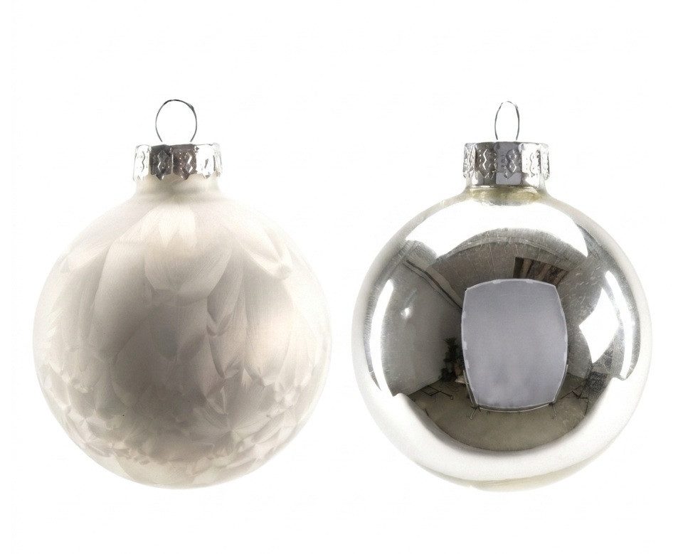 Christbaumschmuck TrendLine Weihnachtskugeln aus Glas Ø 6 cm