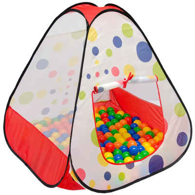 LittleTom Spielzelt »Spielzelt Kinderzelt Pop-Up-Zelt Bällebad Zelt« Kinderspielzelt inkl. Tasche