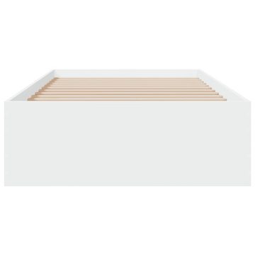 vidaXL Bett Bettgestell mit Schubladen Weiß 90x190 cm Holzwerkstoff