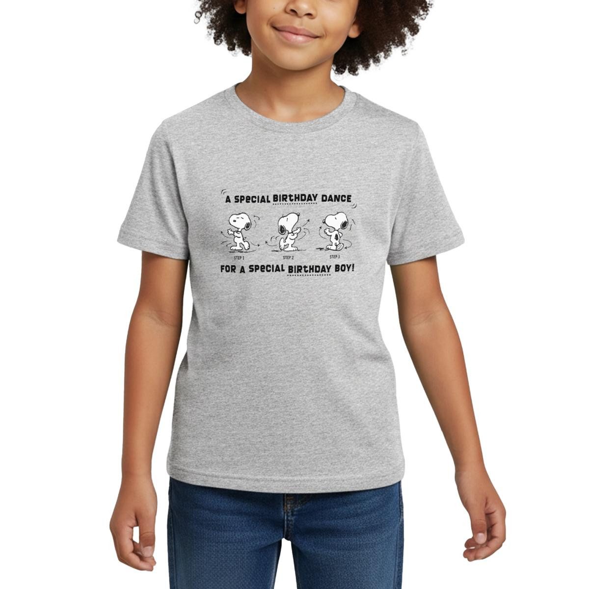 T-Shirt Peanuts Design Snoopy Geburtstagstanz Junge Kinder T-Shirt