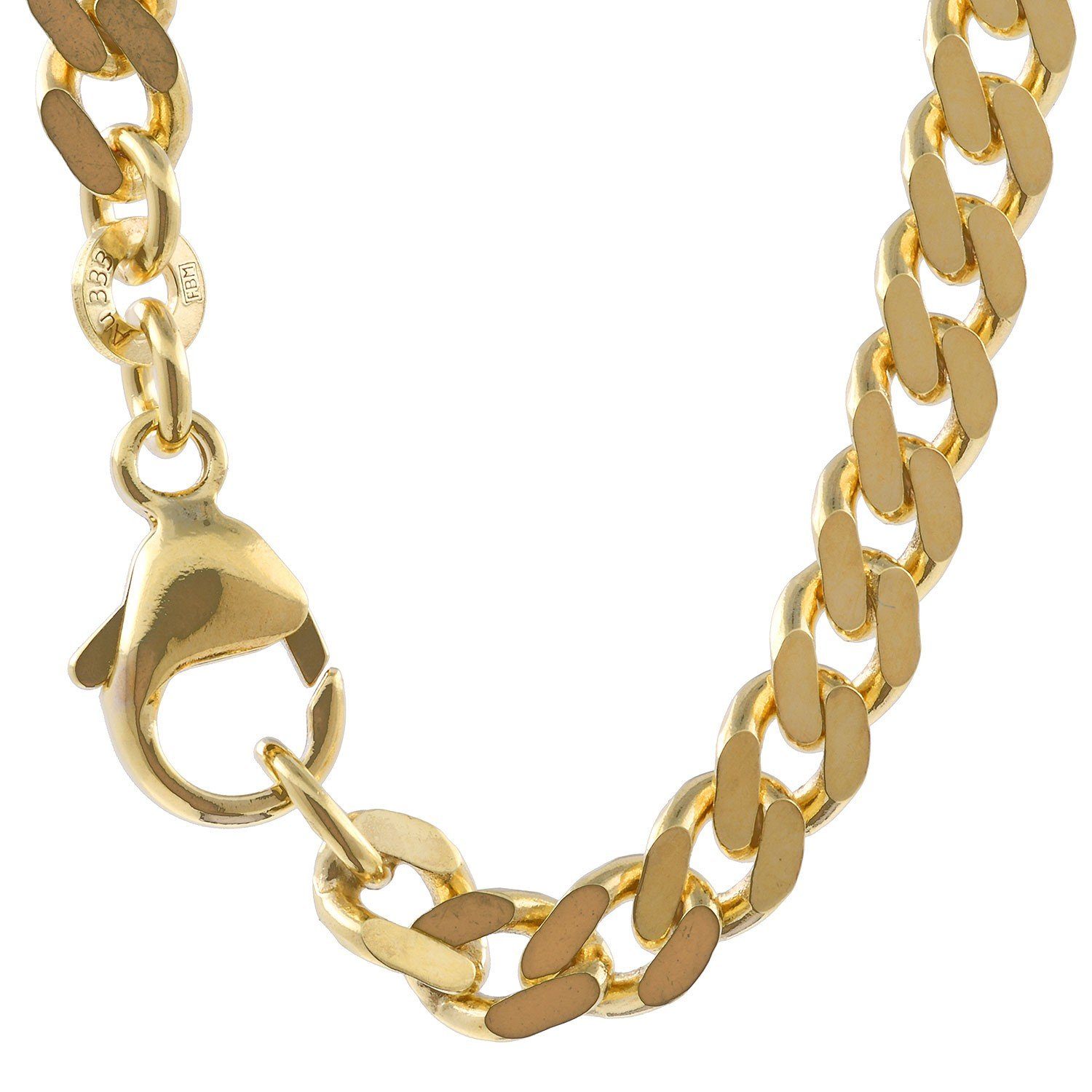 Panzerkette Goldkette Panzerkette Länge 50cm - Breite 4,7mm - 585-14 Karat Gold