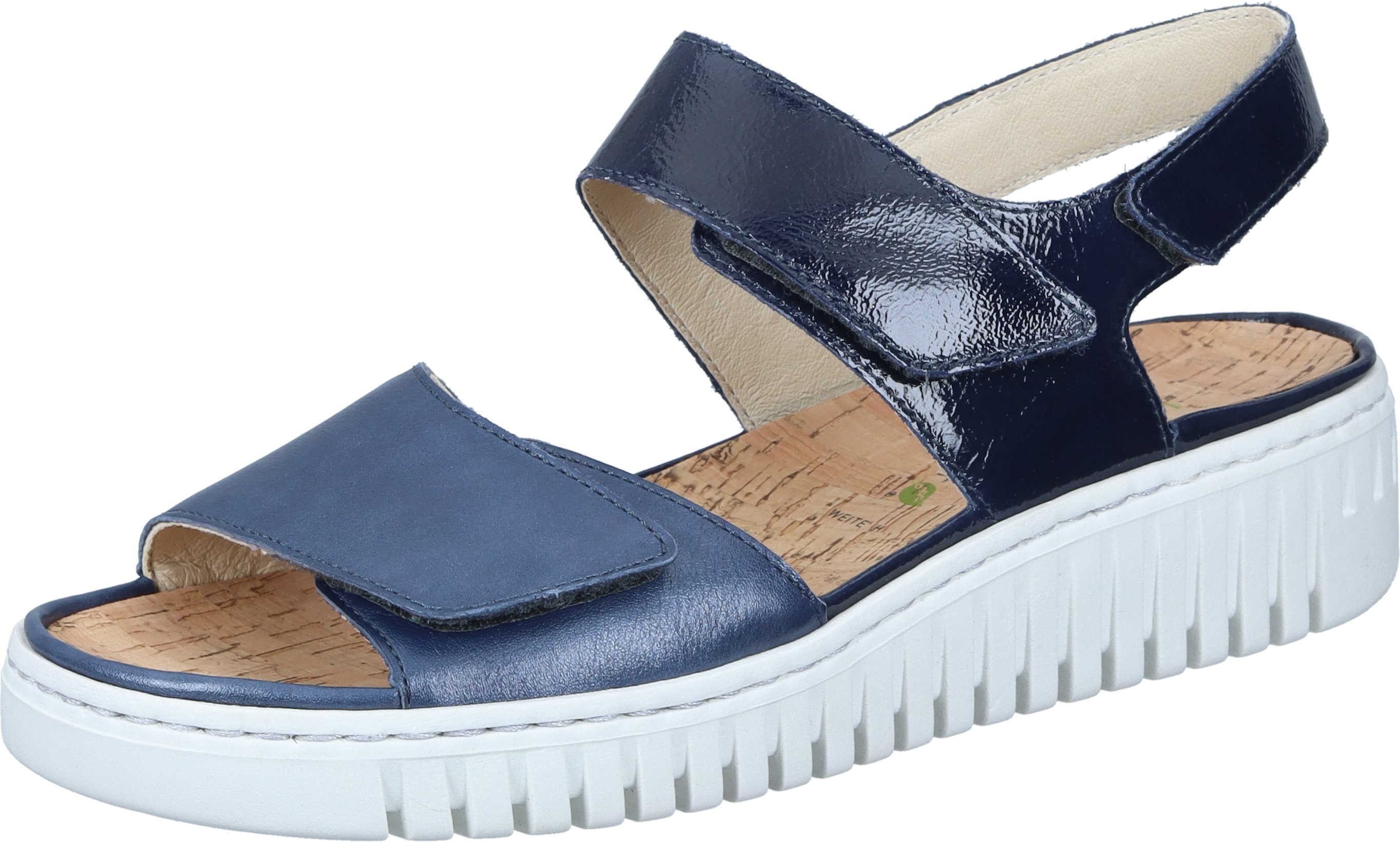 Waldläufer Sandalen Keilsandalette aus Lackleder