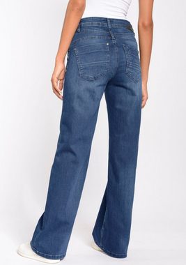 GANG Weite Jeans 94AMELIE WIDE mit Elasthan für die perfekte Passform