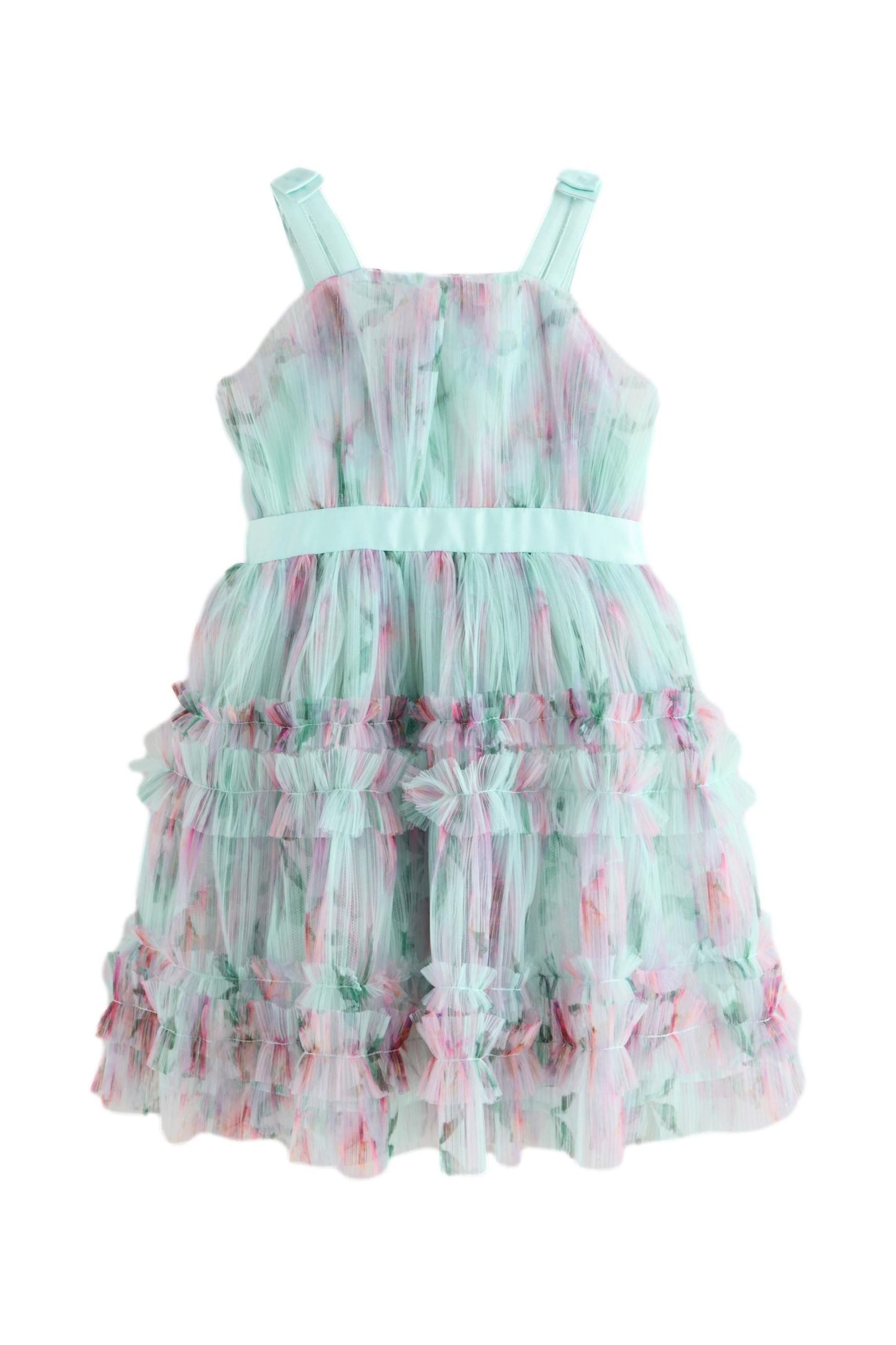 Tüllkleid Baker by Ted Baker gestuftes Kleid mit Mesh