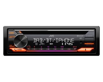 JVC KD-DB922BT Autoradio 1-DIN mit DAB+/Bluetooth Autoradio (Digitalradio (DAB), FM-Tuner, 50,00 W, variable Tastenbeleuchtung, Freisprecheinrichtung, Front-USB/AUX, CD)
