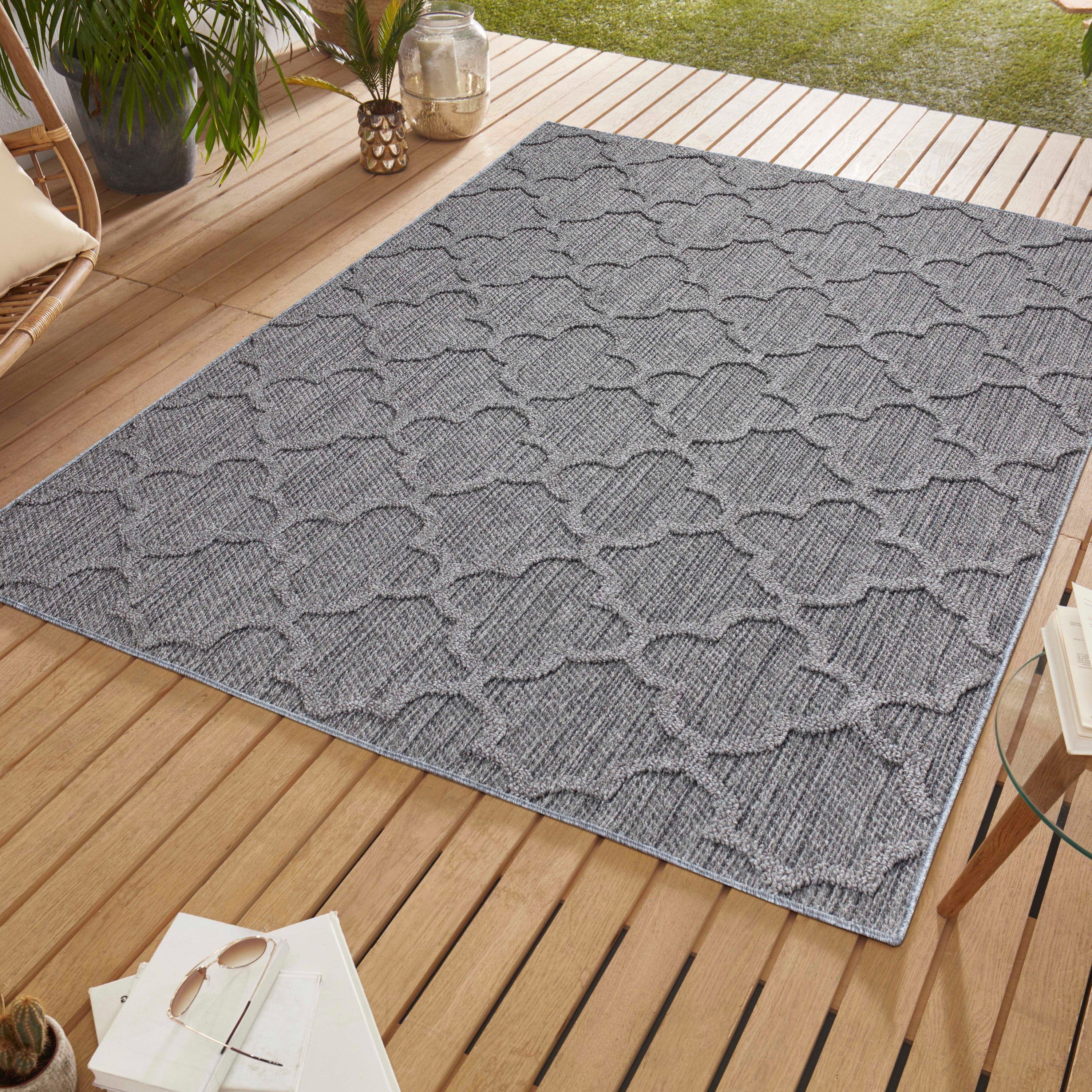 SIMPEX24 Outdoorteppich Skandinavisches Design, Läufer, Höhe: 8 mm, In & Ou günstig online kaufen