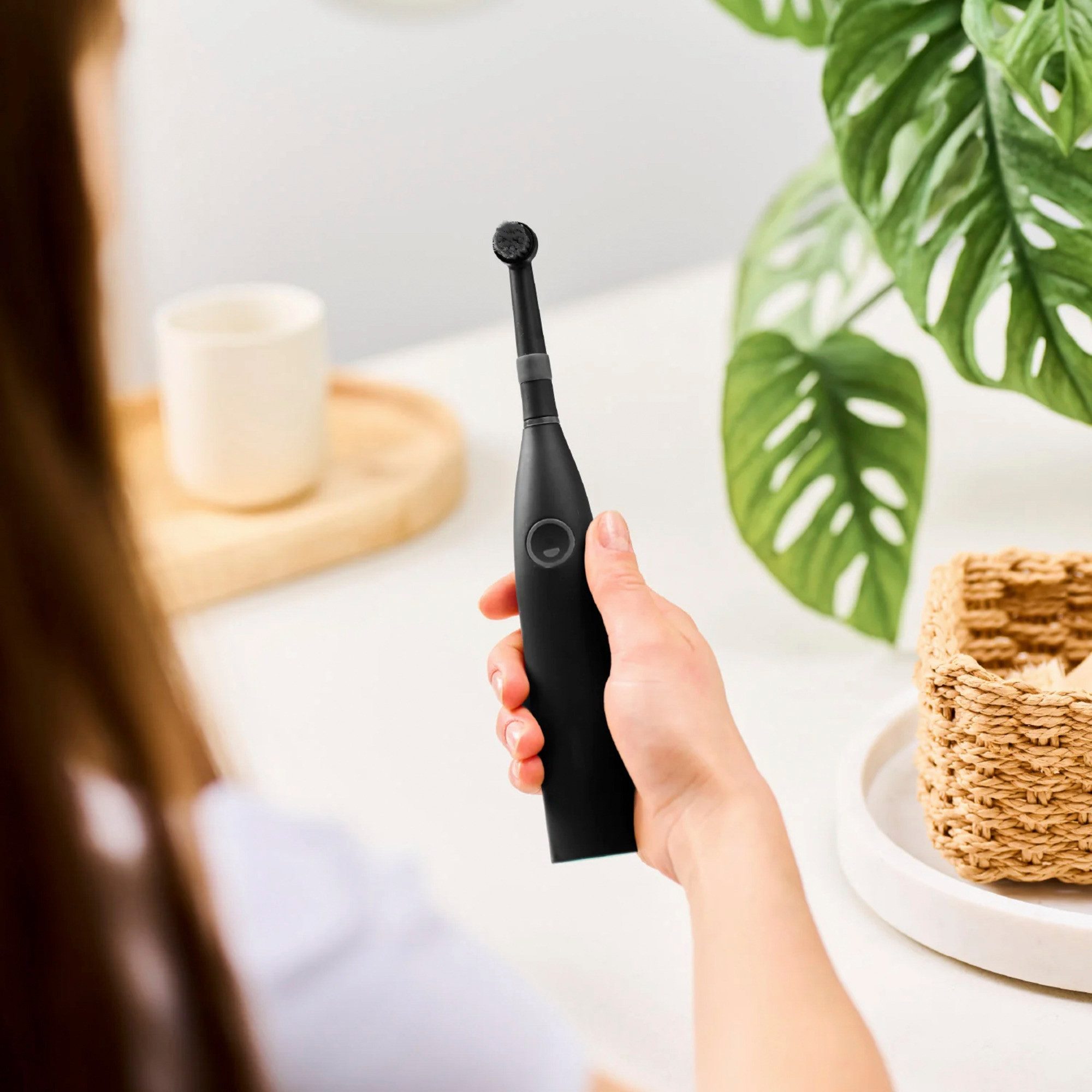 happybrush Aufsteckbürsten happybrush ECO R2 Aufsteckbürsten Allblack