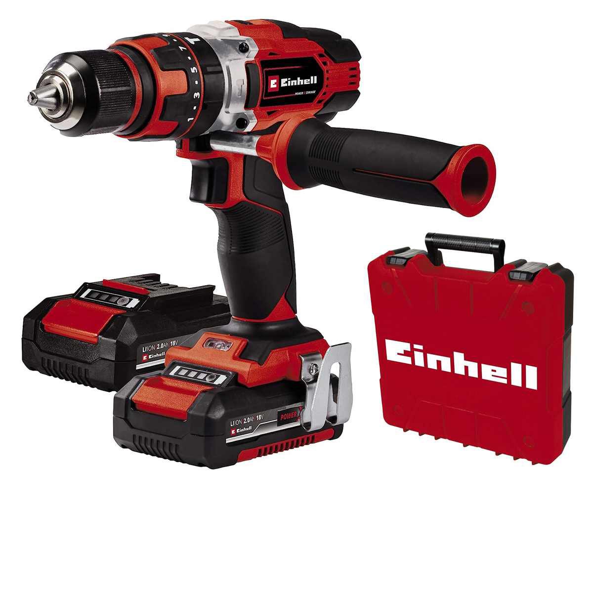 Einhell Akku-Schlagbohrschrauber Schlagbohrschrauber TE-CD 18/48 Li-i Kit Power X-Change, 18 V, (mit Koffer)
