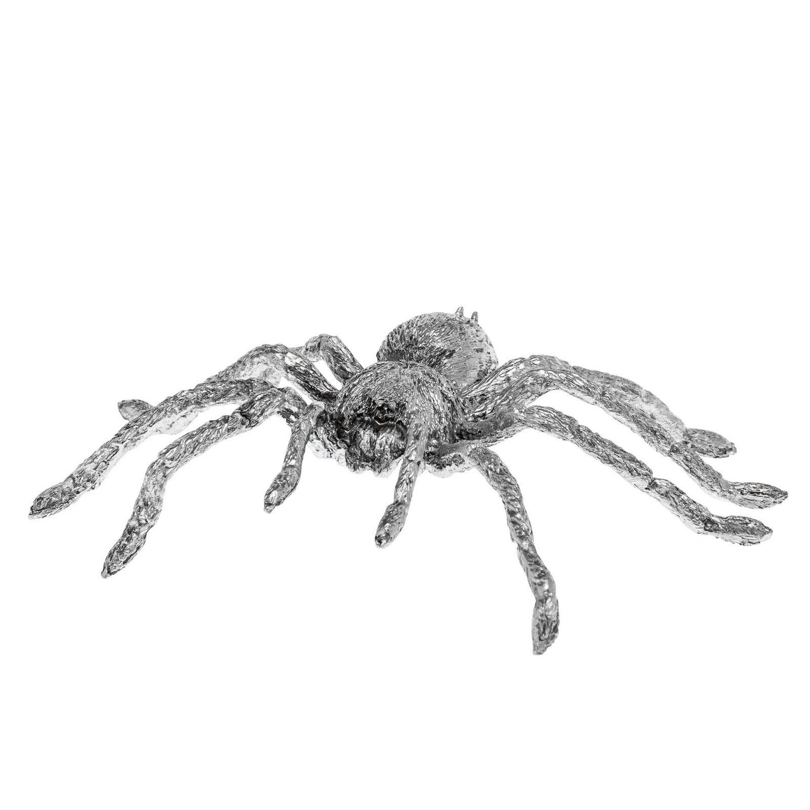 spider Dekofigur Silber Zinn Zinnfigur Aubaho Insekt sculpture Figur Skulptur Spinne