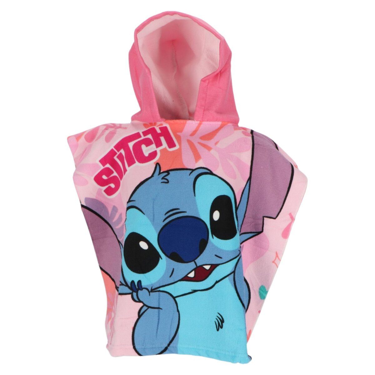 Lilo & Stitch Poncho Lilo & Stitch Poncho Praktischer Mikrofaser Poncho 100x55cm