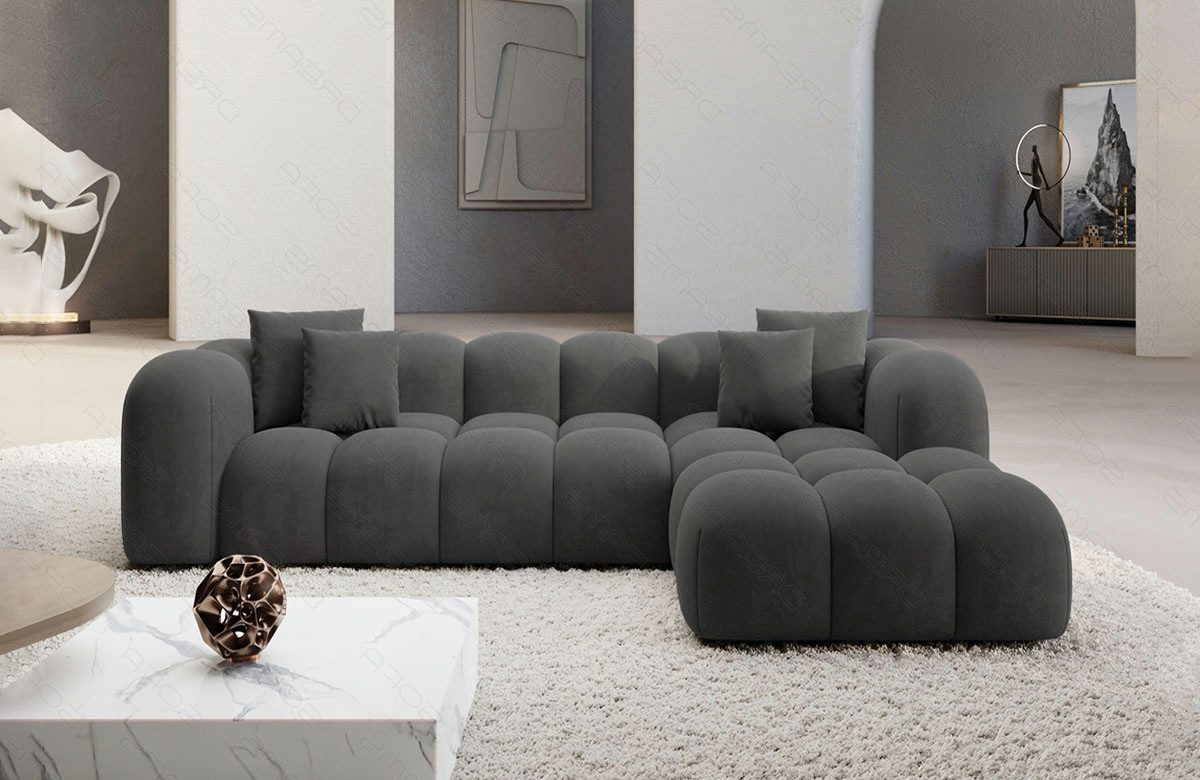 Sofa Dreams Ecksofa Stoffsofa Eckcouch Polster Eck Sofa Formentera L Form kurz Stoff, Loungesofa