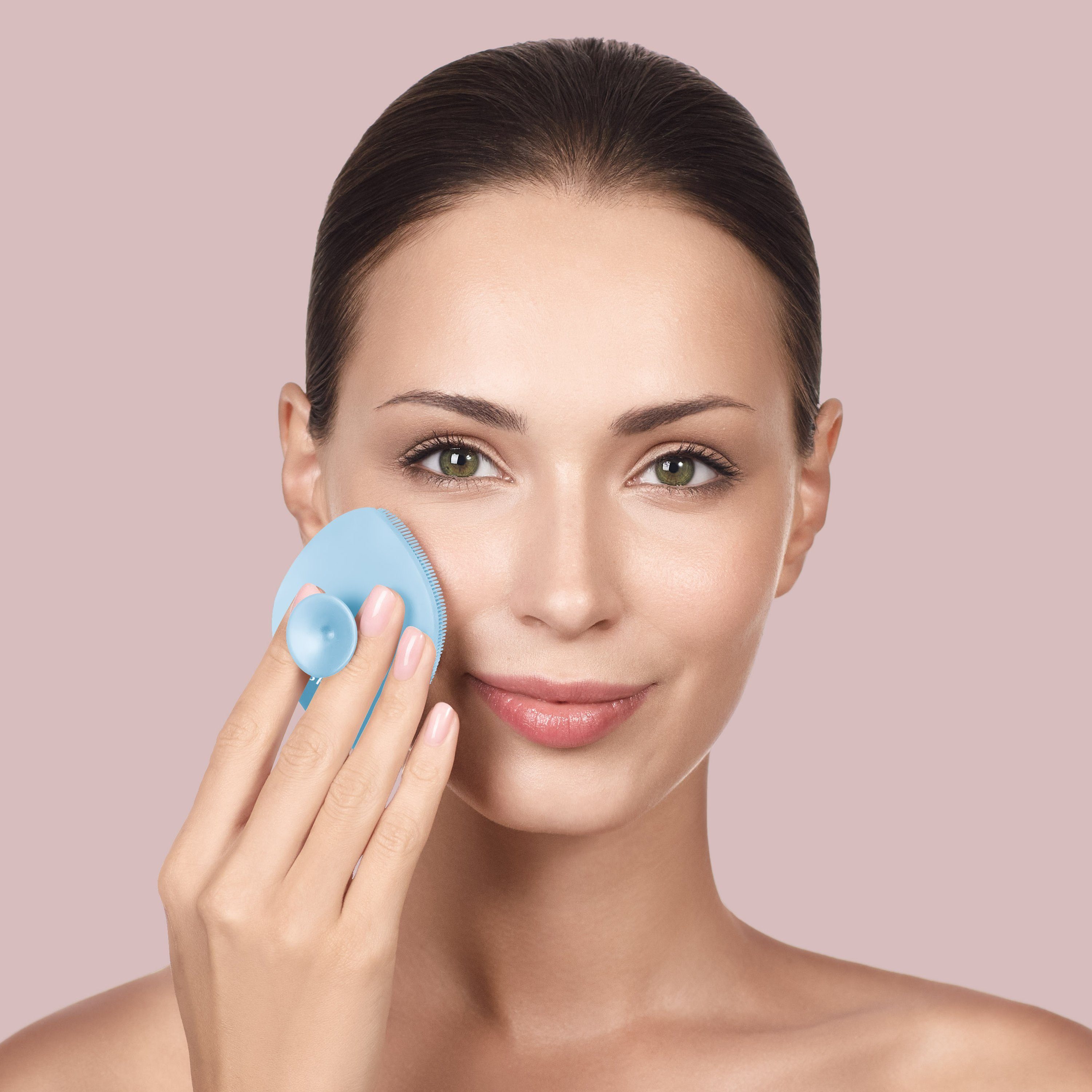 GESKE German Beauty Tech Elektrische App Mit inkl. Facial 1, Packung, personalisierte (SmartAppGuided kostenloser Aquamarine Du Gesichtsreinigungsbürste Device), in erhältst 4 1-tlg., GESKE Brush Hautpflegeroutine. SmartAppGuided™ der deine APP