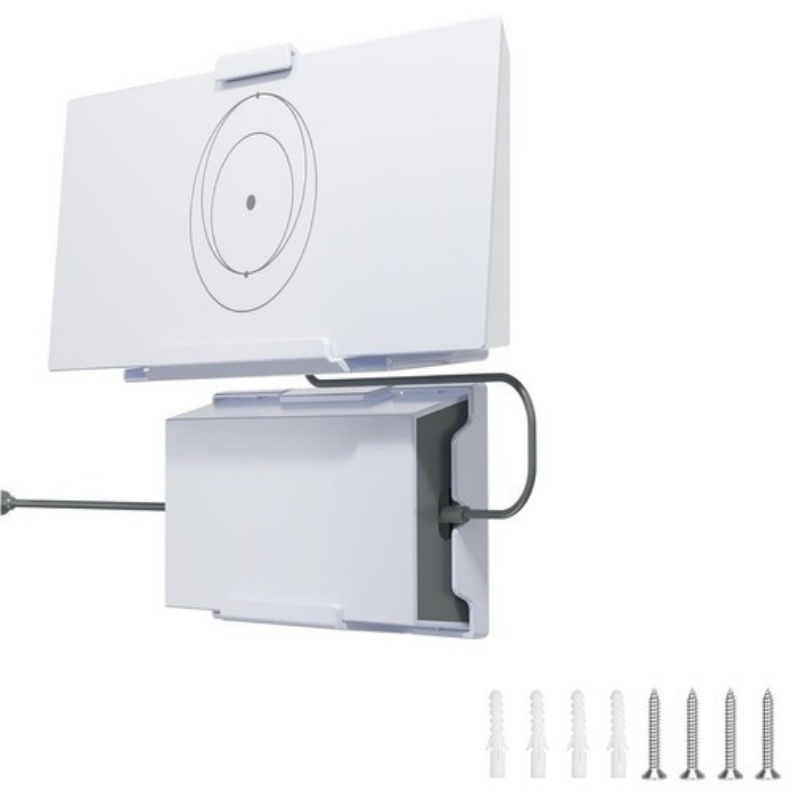 YUBRO-STUDIO SAT-Halterung Starlink Gen 3 Router & Netzteil Wandhalterung Set ABS innen außen