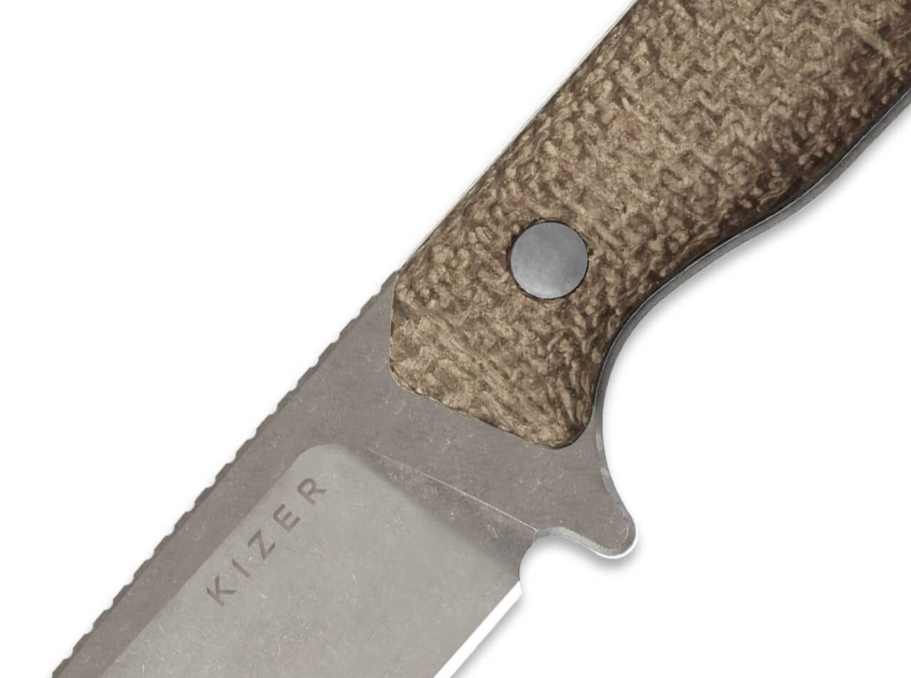 Kizer Universalmesser Kizer Begleiter Fix CPM-3V Natural Micarta, feststehendes Messer, (2 St)